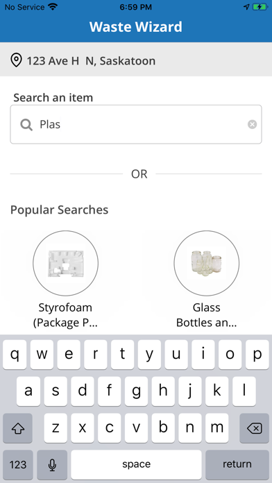 Saskatoon Waste Wizard screenshot 2