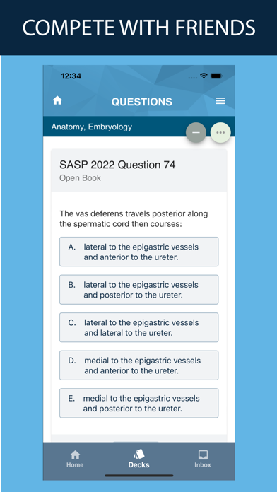 SASP AUA Self Assessment screenshot 1