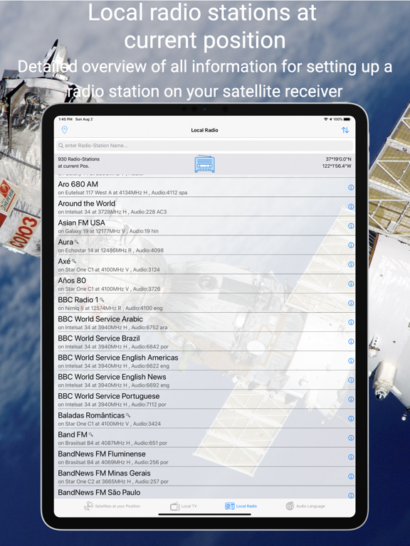 Satellite channels screenshot 5