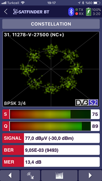 SATFINDER BT DVB-S2 screenshot 1