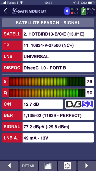 SATFINDER BT DVB-S2 screenshot 4