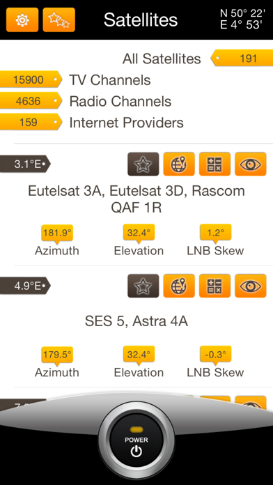 SatFinder Pro Satellite Finder screenshot 3