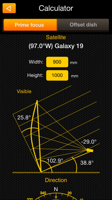 SatFinder Pro Satellite Finder screenshot 1