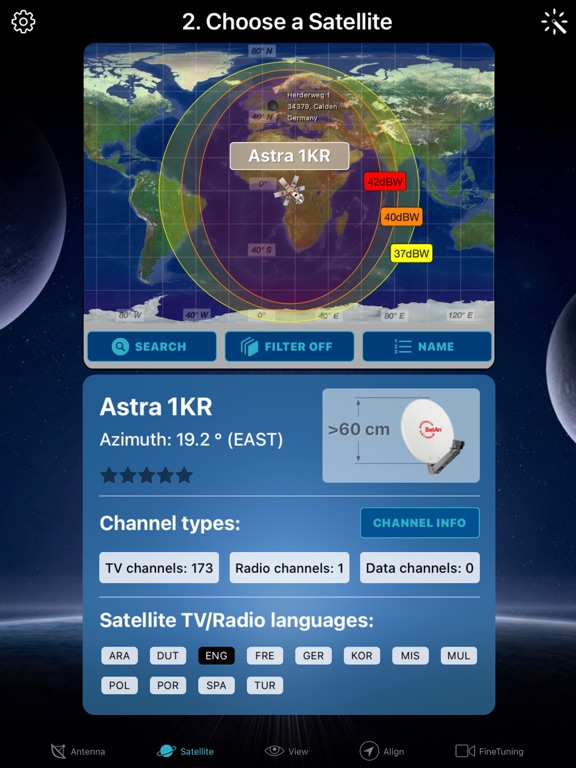 SatFinder screenshot 7