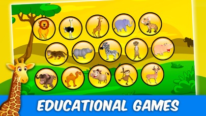 Savanna Animal Puzzle for Kids screenshot 1