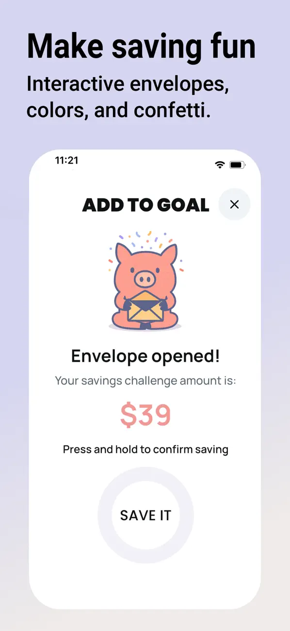 Savings Challenge: Savvy Goals screenshot 1