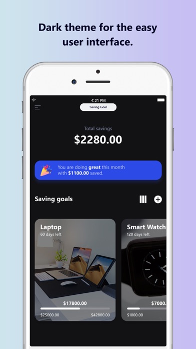 Savings Goal: Piggy Bank screenshot 1
