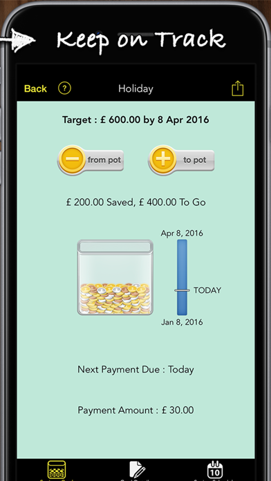 Savings Goals Pro screenshot 1