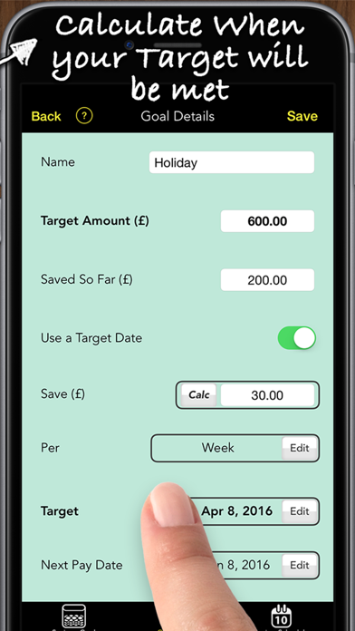 Savings Goals screenshot 3
