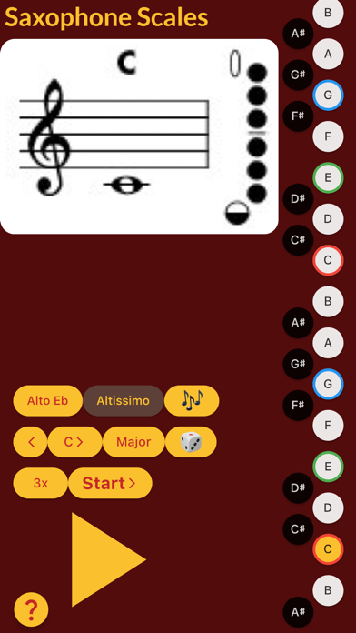 Saxophone Scales screenshot 1