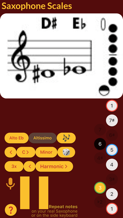 Saxophone Scales screenshot 4