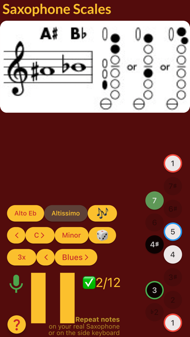 Saxophone Scales screenshot 2