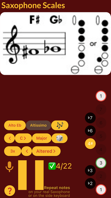 Saxophone Scales screenshot 3