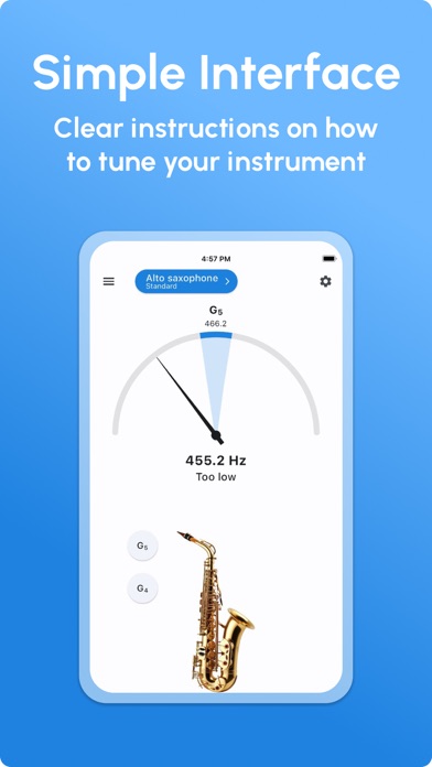 Saxophone Tuner - LikeTones screenshot 3