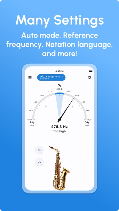Saxophone Tuner - LikeTones screenshot 1