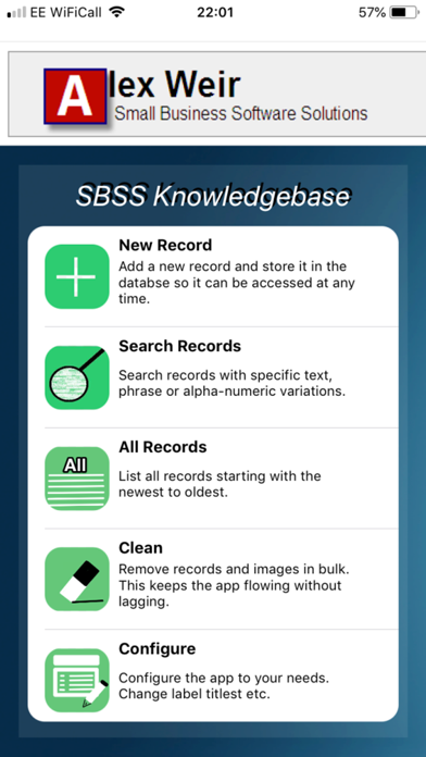 SBSS Knowledgebase screenshot 8