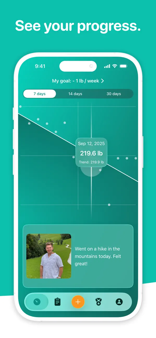 Scelta: Weight Loss Tracker screenshot 2