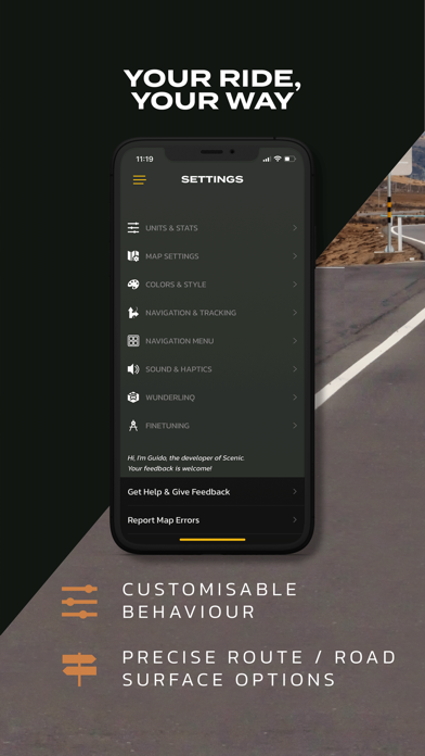 Scenic Motorcycle Navigation screenshot 2