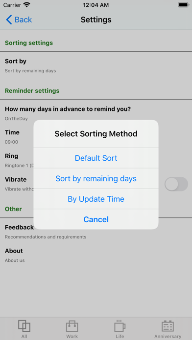 Schedule Expert-days matter screenshot 2