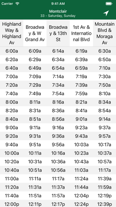 Schedules - AC Transit screenshot 1