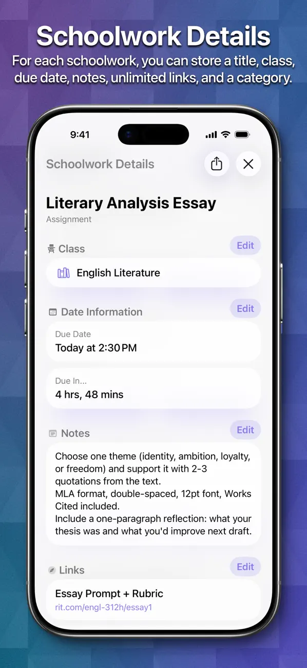 School Assistant – Planner screenshot 3