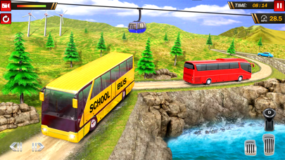 School Bus Uphill Driving screenshot 2