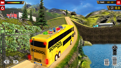 School Bus Uphill Driving screenshot 1