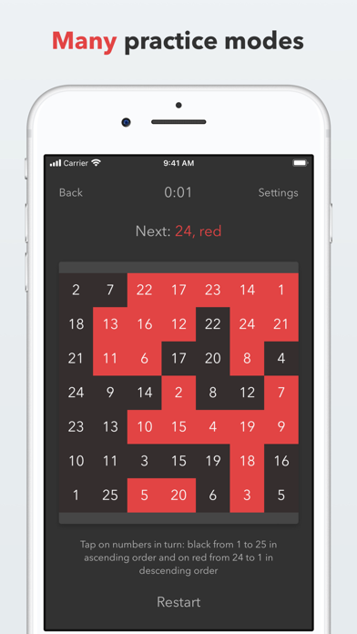 Schulte table! screenshot 5