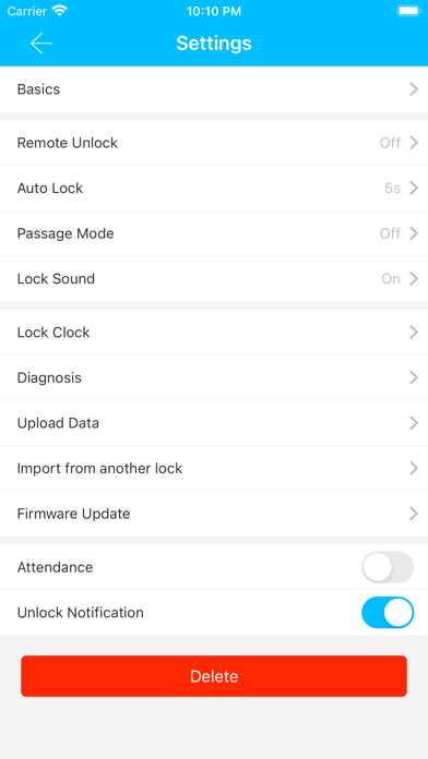 Sciener smart lock screenshot 1