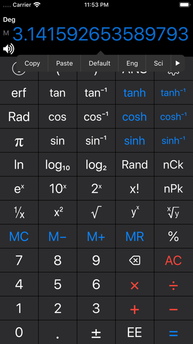 Scientific Calc screenshot 2
