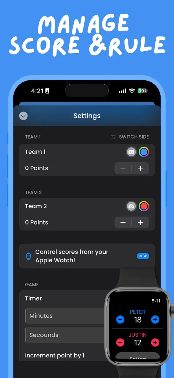 Scoreboard: Keep 2 Teams Score screenshot 1