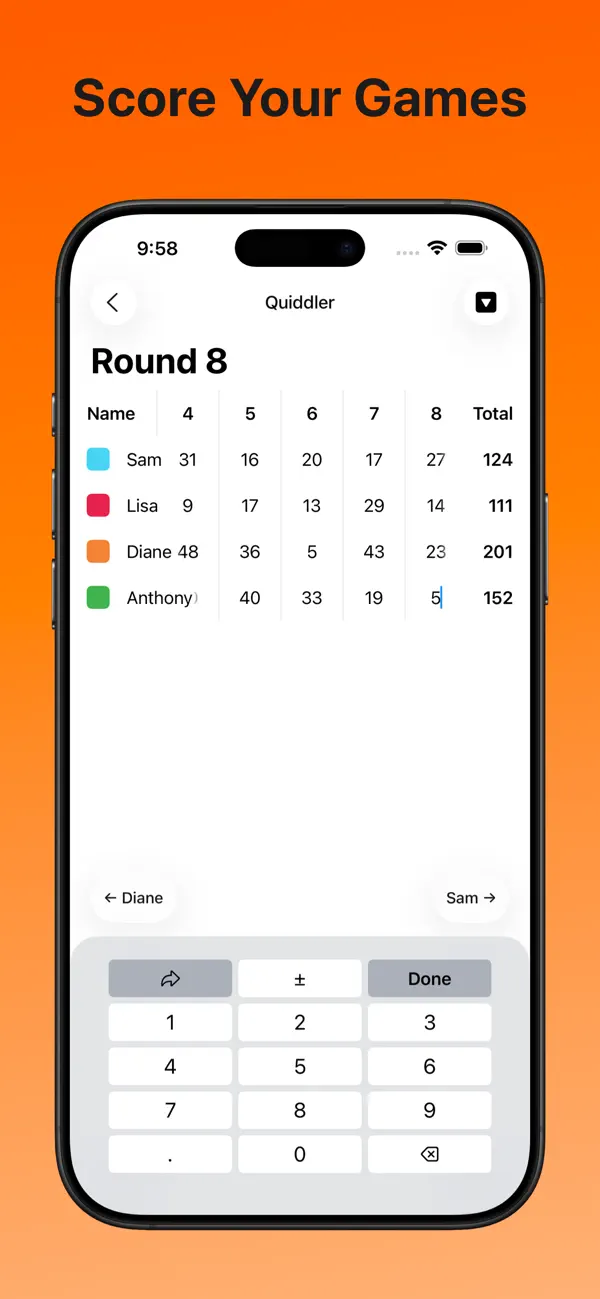 Scoreo - Score Keeper screenshot 5