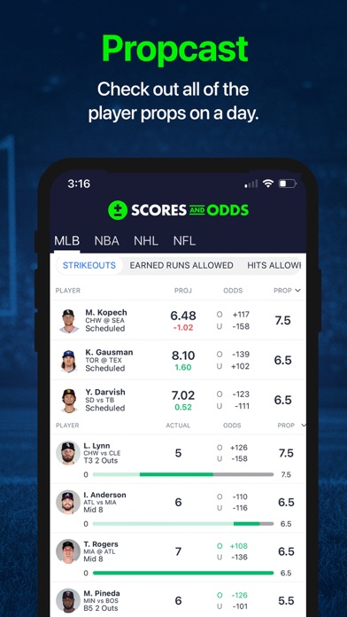 Scores and Odds Sports Betting screenshot 2