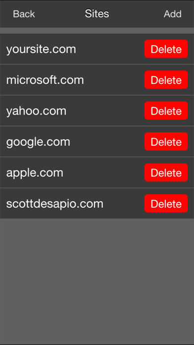 Scott's Pinger - Website Status Monitor screenshot 2