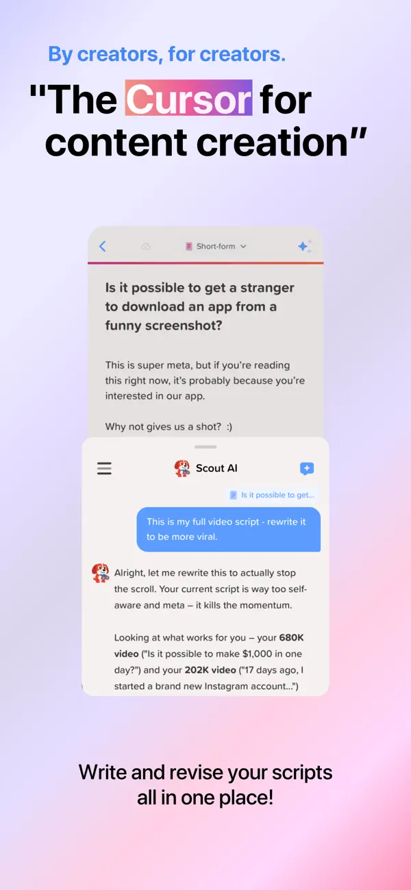Scout AI: Viral Content Writer screenshot 5
