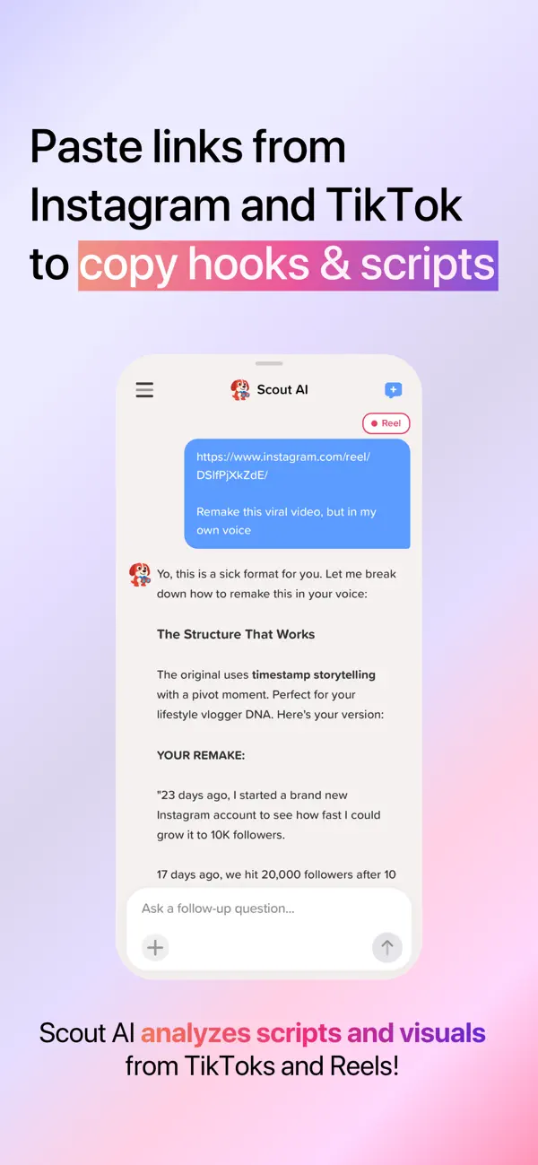 Scout AI: Viral Content Writer screenshot 4