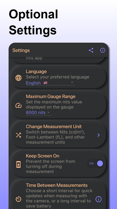 Screen Brightness Nits Meter screenshot 2