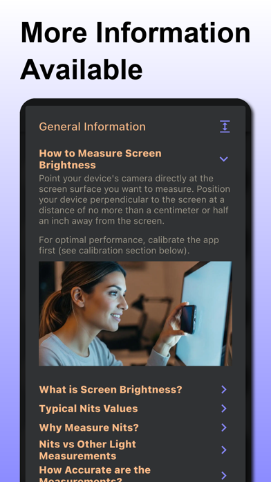 Screen Brightness Nits Meter screenshot 1