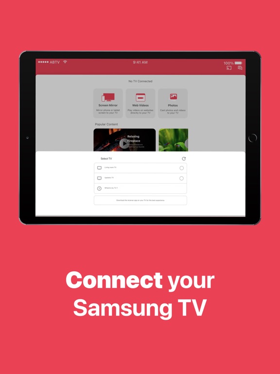 Screen Mirroring Samsung TV screenshot 2