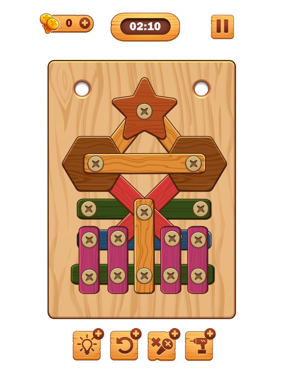 Screw Puzzle: Wood Nut & Bolt™ screenshot 1
