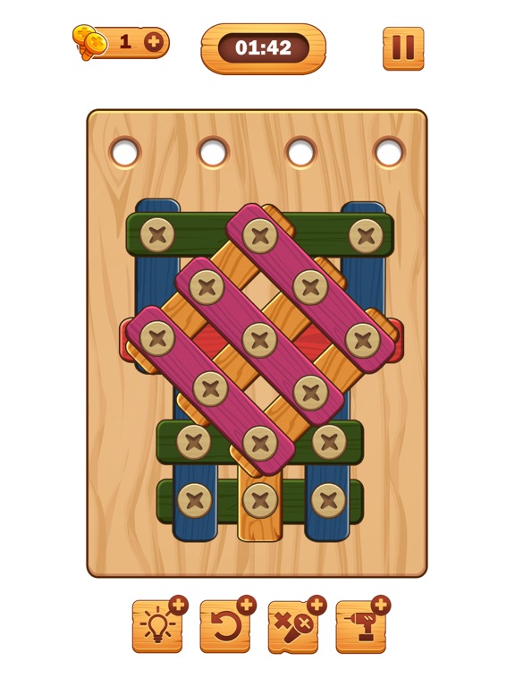Screw Puzzle: Wood Nut & Bolt™ screenshot 2