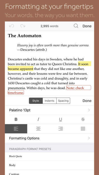 Scrivener screenshot 5