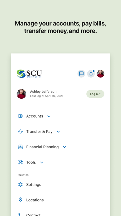 SCU Credit Union Online screenshot 1