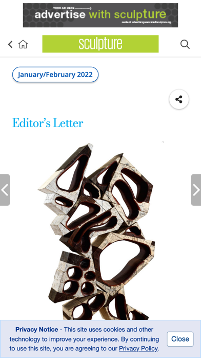 Sculpture magazine screenshot 4