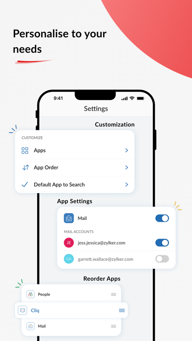 Search across Zoho- Zia Search screenshot 1