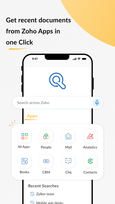 Search across Zoho- Zia Search screenshot 2