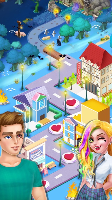 Secret High: Merge Story Game screenshot 1