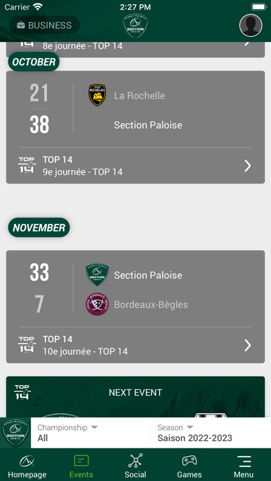 Section Paloise screenshot 4