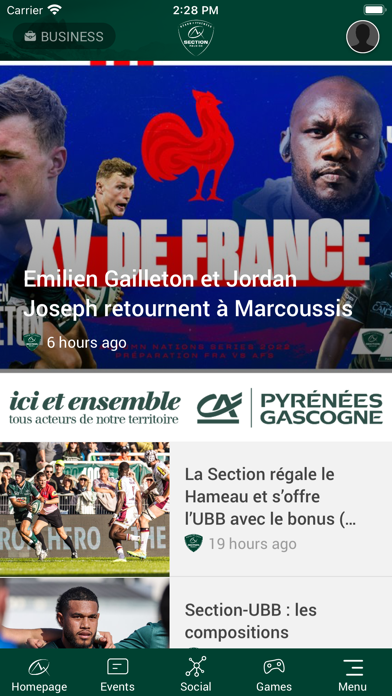 Section Paloise screenshot 1