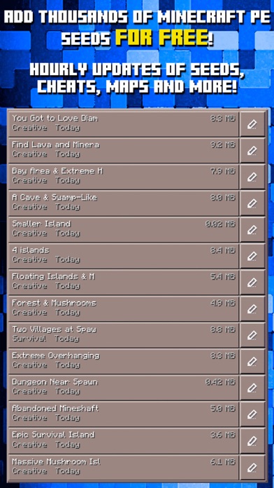 Seeds for Minecraft PE : Free Seeds Pocket Edition screenshot 2